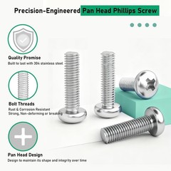 M8 Screws for Samsung TV Mounting Kits M8 x 45mm Pitch 1.25mm VESA Bolts Washers