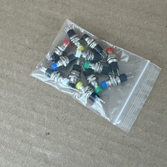Solder-Free Miniature Momentary Push Button Switches SPST 12 Pack
