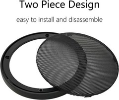Durable 6-Inch ABS Speaker Grill Covers – Car & Home Audio Protection (2 Pack)