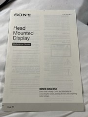 Sony HMZ-T1 Personal 3D Viewer Head Mounted Display Processor Unit Tested
