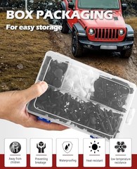 6 in 1 Wrangler Fender Flare Clips, Fastener Retainer Clips Compatible 150pcs