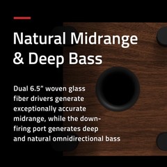 Fluance Powered Floorstanding Tower Speakers for TV, Turntable, PC & Bluetooth
