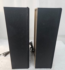 Vintage ROC 683-1744 Bookshelf Speakers Pair w RCA Wire AWESOME LOOK