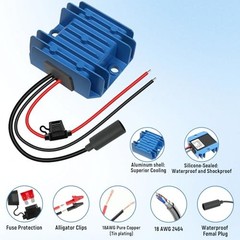 Starlink Mini 12V Adapter Power Cable, 12V/24V to 30V 3.5A DC Step 1.64 ft Blue