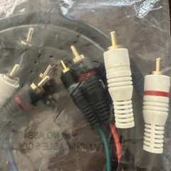 COMPONENT 6ft Cable Video AUDIO RCA 1080p HDTV Dvd VHS Tv