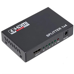 USB HDMI Splitter 1 In 4 Out Signal Amplifier Multiple Display HDTV Adapter Hub