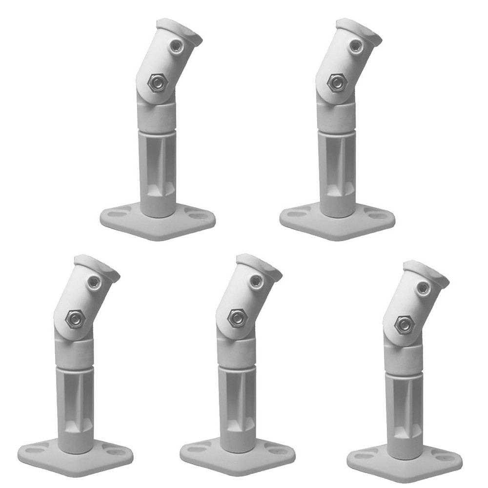 White – 5 Pack Lot – Universal Wall or Ceiling Speaker Mounts Brackets fits BOSE