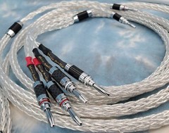 Maze Audio Braided Litz Speaker Cable Pair 10ft BI-WIRE Silver Plated Audiophile