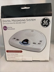 GE Digital Answering Machine White 29875GE1 Used In Original Box Free Ship