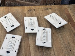Lutron At-Nb-None Q26SM 6 Button +L/R Keypad Lot Of 5 Units