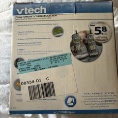 Vetch IP 5825 Dual Handset Cordless Phone System Caller ID Handset speakerphone