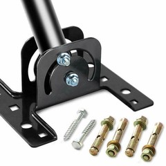 Home Adjustable Outdoor TV Antenna Satellite Dish J-Pole Mount Base Bracket New