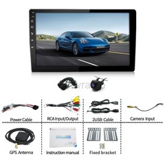 4G+64G Android 13.0 CarPlay Car Stereo Radio 10.1″ Double 2 Din GPS Navi +Camera