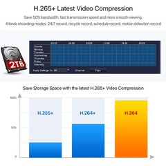 ZOSI 16 Channel H.265+ 1080p DVR Hard Drive 2TB for Security Camera System