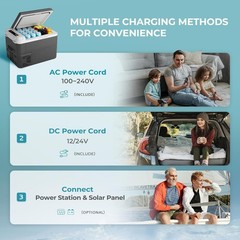 12V Car Refrigerator Freezer Portable Compressor Cooler APP Control for Camping