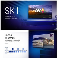 TV Box 8K UHD Amlogic S928X Android 11 8GB 128GB WiFi6 SK1 Navy S928X-K
