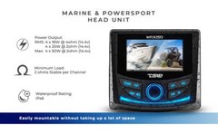 DS18 Marine 3″ Gauge Hole Head Unit Color Screen Bluetooth AUX USB Stereo MRX150