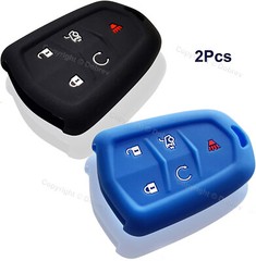 Silicone Case Fob Keyless Entry Cover for 5 Cadillac CTS-V CTS ATS SRX Smart Key