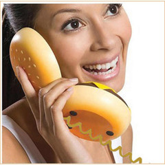 Cute Hamburger Shape Cheeseburger Burger Phone Telephone Desktop Home Decor Gift