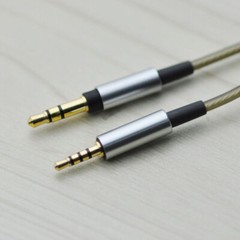 6Ft/10Ft Silver Plated Audio Cable For Sennheiser MOMENTUM 4 Wireless Headphones