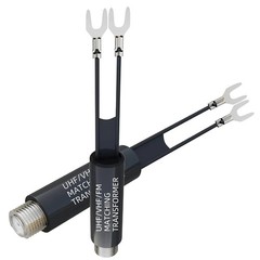 UHF VHF FM 75-300 Ohm TV Antenna Matching Transformer Coaxial Cable Adapter