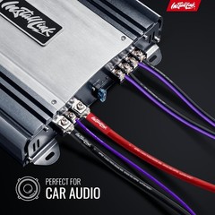 16 AWG Gauge Speaker Wire Cable Stereo, Car or 100 Feet, Frosted Purple/Black