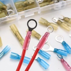 Heat Shrink Wire Connectors Waterproof Ring Fork Spade Electrical Butt Connector
