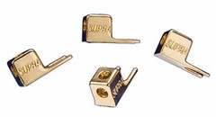 SUPRA FORK XL Spade Connectors (6.5 mm) TWO PAIRS 24k gold-plated NO SOLDERING !