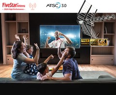 200 Miles Xtreme Signal Long Range ATSC TV VHF UHF FM Outdoor Antenna 1080 & 4k