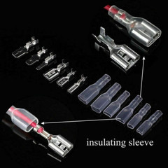 450PCS Female Male Spade Connectors Wire Crimp Terminals Set 2.8mm/4.8mm/6.3mm