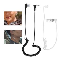 3.5mm Mono Listen Only Surveillance Acoustic Tube Earpiece Headset Anti