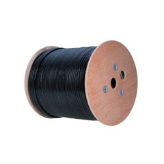 14/2 In-Wall Outdoor Burial UV CL2 Speaker Wire 14 AWG Gauge Cable Black 500ft