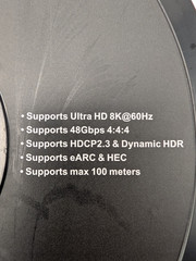 8K Fiber Optic HDMI Cable 165FT, Long Active HDMI 2.1 Cable 48Gbps Ultra High