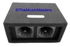 Pair 2-Way 100W Super Horn Tweeter Speaker Boxes Pro Studio DJ PA Car Home Audio