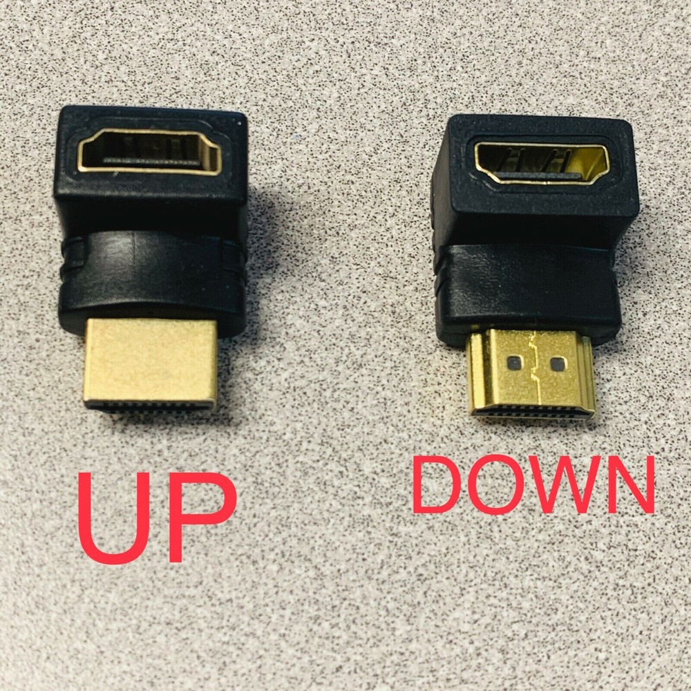 4K HDMI Adapter 90 degree Right Left Male to Female Type Port up Angled adaptor