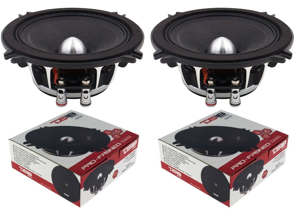 2) DS18 PRO-FR5NEO 5.25″ Full Range Loud Speakers 800 Watt Neodymium 4-Ohm Mid