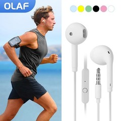 Headphones Wired Earphone White Headphones Earbuds 3.5mm Jack for Android US