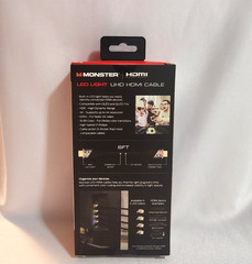 Monster 6 Feet High Speed 21.0 Gbps 4K HDR Red LED Light HDMI Cable Brand New