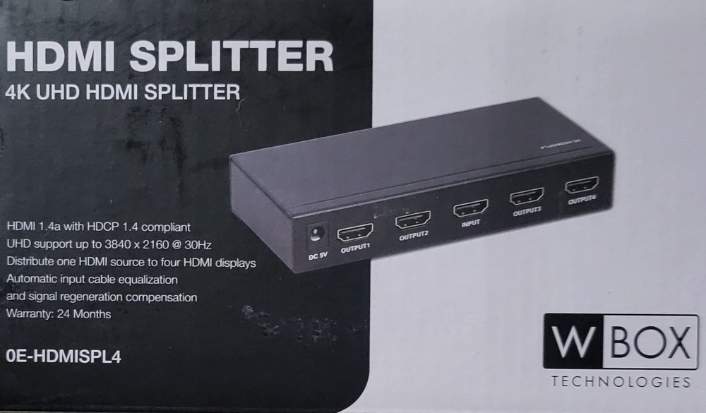 1 in 4 out 4K Port 3840 X 2160 Full HD HDMI Splitter Hub Repeater Amplifier