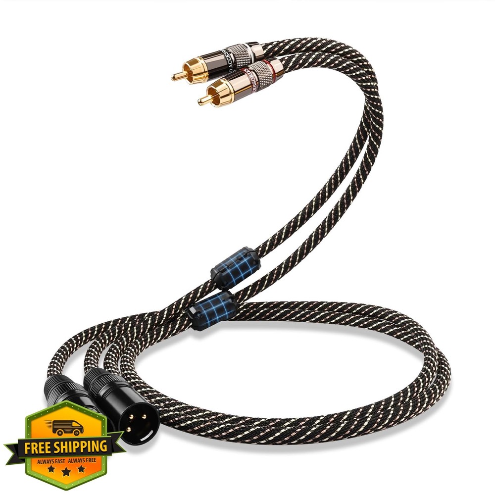 YYTCG 1.64ft RCA to XLR Audio Cable 2 Pack