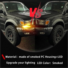 2001-04 Tacoma Front Bumper Trim LED DRL Sequential Turn Signal–Compatible