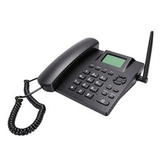 Cordless Landline Phone Dual SIM Multifunction For Home Black Easy To Use
