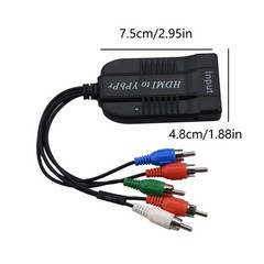 HDMI to 1080P YPBPR Component Video 5RCA RGB Converter Adapter R/L Audio Output