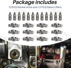 12Pcs Rocker Arm and Lifter 2011-2022 Compatible with Dodge Jeep Ram Chrysler…