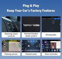 Eonon X7A 9in Touchscreen 2 DIN Car Stereo Radio Apple CarPlay BT WiFi GPS