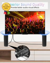 Optical Audio Splitter 1 in 2 Out Toslink Digital Fiber Optical Audio Cable…..