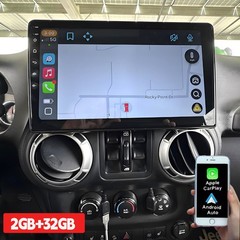 10.1″ For Jeep Wrangler JK 2007-2017 Apple Carplay Android 13 Radio GPS Navi FM