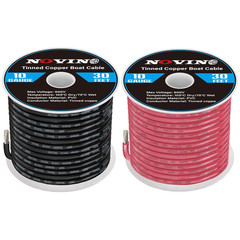 10 Gauge Marine Wire 10 AWG Marine Grade Wire Include 10 Gauge 30FT Red & 30FT B