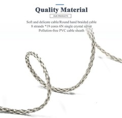 6N Single Crystal Silver Cable 4.4mm Balanced to LEMO for Focal Utopia
