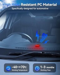 108dB Car Alarm System, Car Anti-Theft Vibration Sensor Two Alarm(one remote)